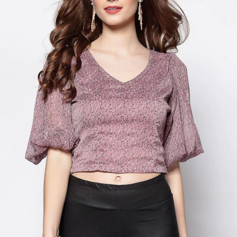 Floral Regular Crop Top
